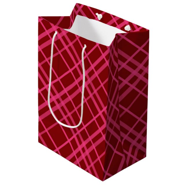 Maroon Rosa Rutnät Randig Design  (Skapare uppladdad)