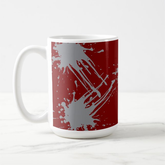 Maroon Silver Classic  Kaffemugg (Vänster)