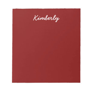 Maroon Solid Färg Anteckningsblock
