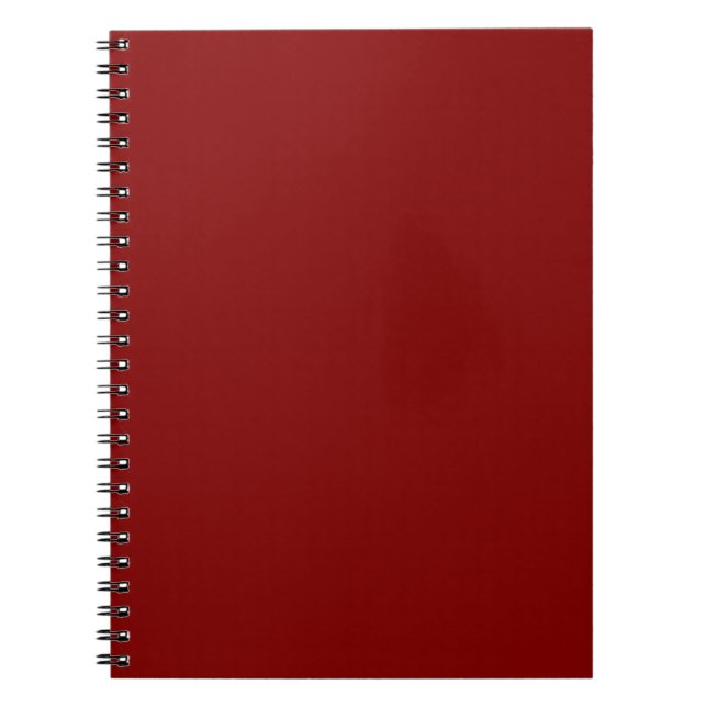 Maroon Spiral bärbar dator Anteckningsbok (Framsidan)
