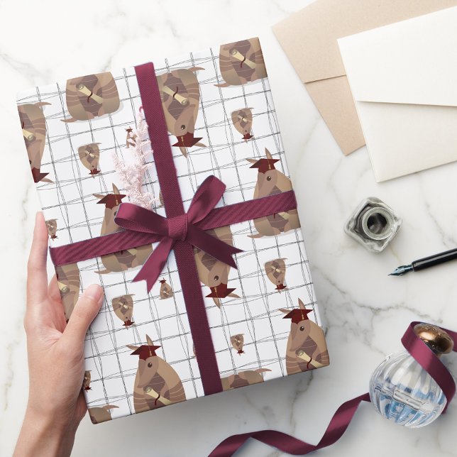 Maroon Texas Student Armadillo Presentpapper (Skapare uppladdad)