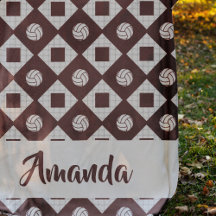 Maroon Volleyball Argyle Mönster