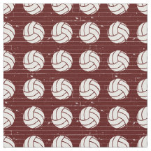 Maroon Volleyball Wood Golv Patterned