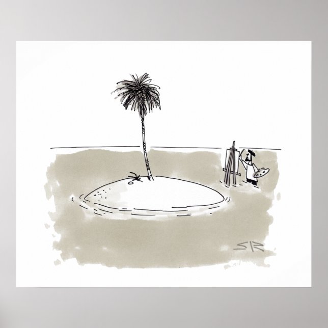 Maroonerad målarglans poster (Framsidan)