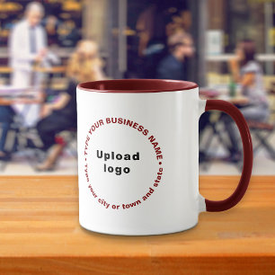 MaroonRound Mönster of Business Texter om Combo Mu Mugg