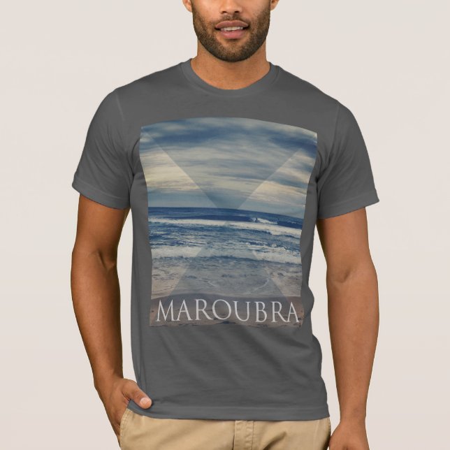 "Maroubra avbrott ", Tee Shirt (Framsida)