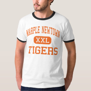 Marple Newtown - tigrar - kick - Newtown kvadrerar T-shirt