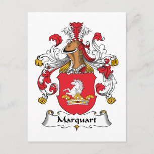 Marquart Family Crest Vykort
