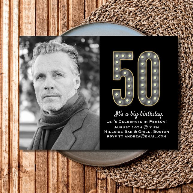 Marquee 50 Years Photo Investigation Inbjudningar (Skapare uppladdad)