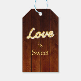 Marquee Ljus Gift Märkre Presentetikett