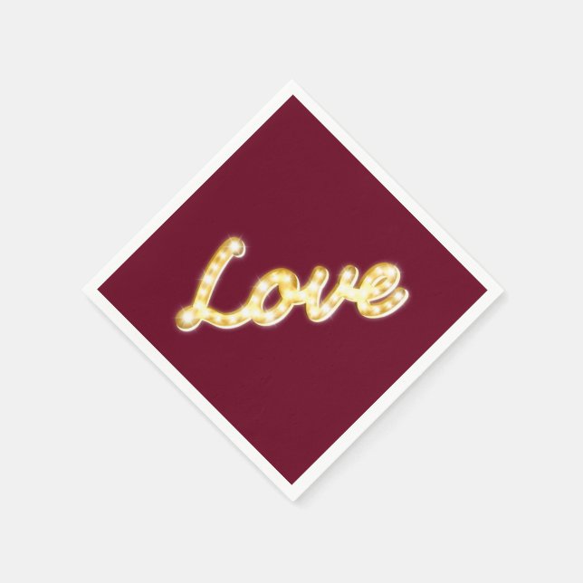 Marquee Ljus Napkin - Marsala Pappersservett (Hörn)
