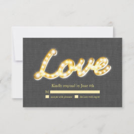 Marquee Ljus OSA Grått Burlap Kort
