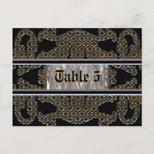 Marquee-nummerkort Vykort (Framsida)