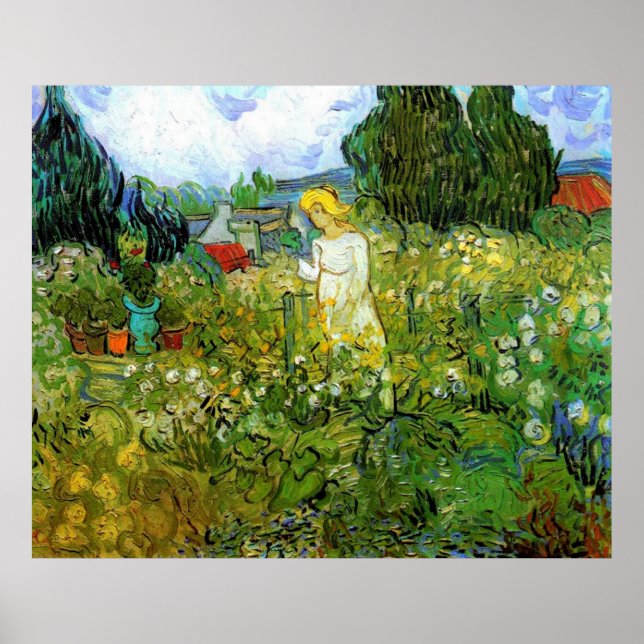 Marquerite Gachet i Garden, Vincent van Gogh Poster (Framsidan)