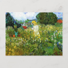 Marquerite Gachet i Garden, Vincent van Gogh. Vykort