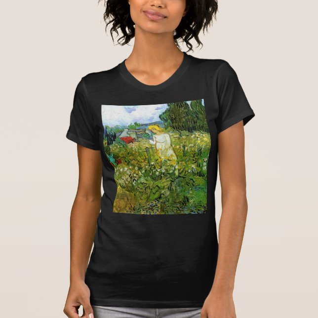 Marquerite Gachet i trädgården, Vincent van Gogh. Tee Shirt (Framsida)