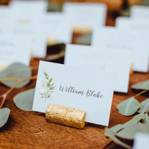 Marques ställen Mariage thème Eucalyptus, Champêtr