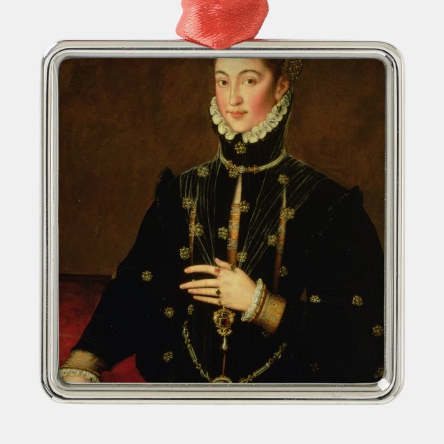 Marquesa av Las Navas, c.1559 Julgransprydnad Metall (Framsidan)