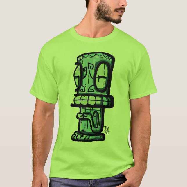 Marquesan Tiki tOny t skjorta T Shirt (Framsida)