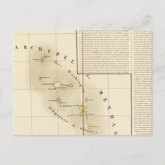 Marquesas Oceanien nr 34 Vykort (Framsida)