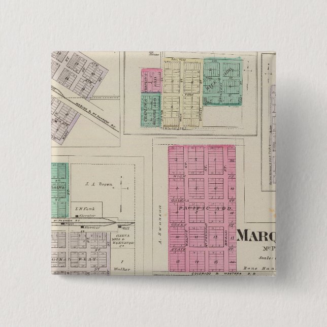 Marquette, Conway, Galva, Elyria, Ames, Kansas Knapp (Framsida)