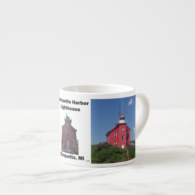 Marquette Harbour Lighthouse espresso mugg Espressomugg (Framsida höger)