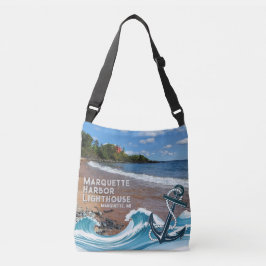 Marquette Harbour Lighthouse - Marquette, MI Tote Axelväska