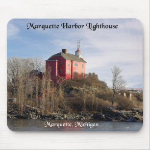 Marquette Harbour Lighthouse mousepad Musmatta