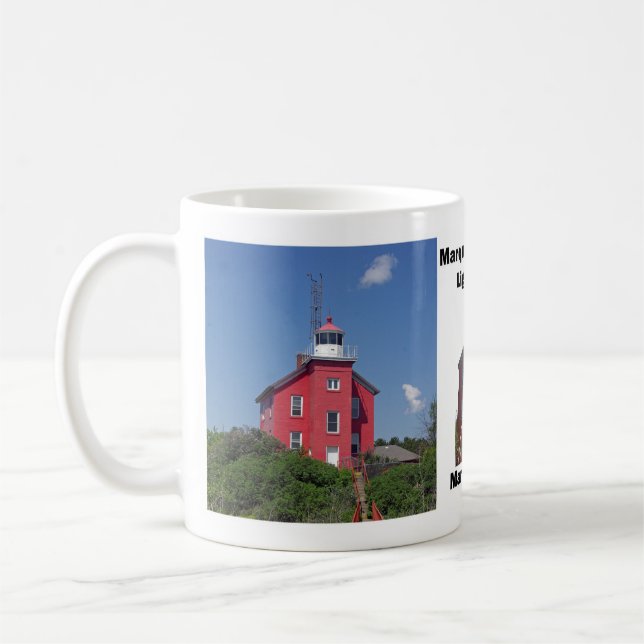 Marquette Harbour Lighthouse mugg (Vänster)