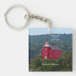 Marquette Harbour Lighthouse-nyckelring