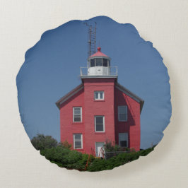 Marquette Harbour Lighthouse runda kudde