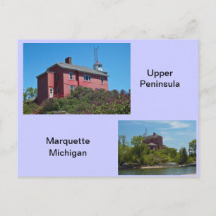 Marquette Lighthouse Vykort