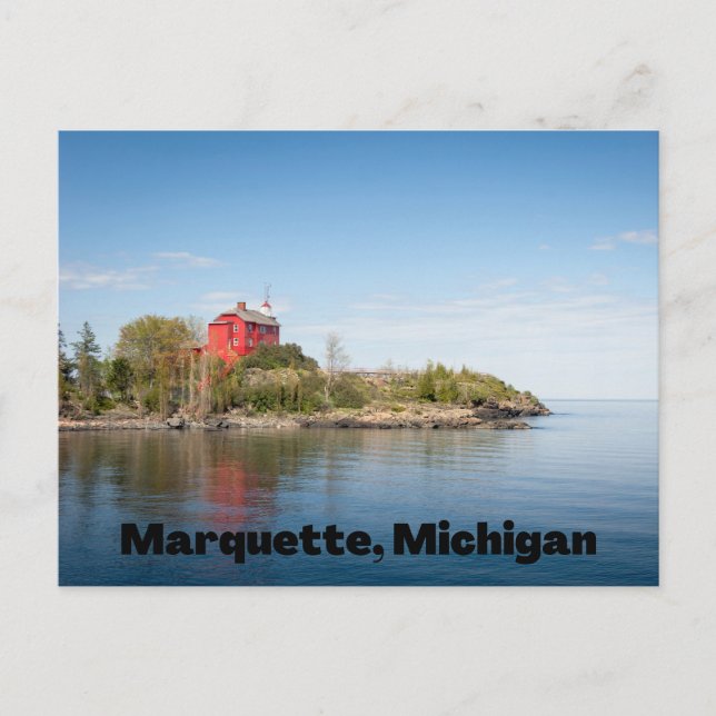 Marquette Michigan Postcard Vykort (Framsida)