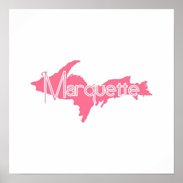 Marquette Michigan Upper Peninsula Poster (Framsidan)