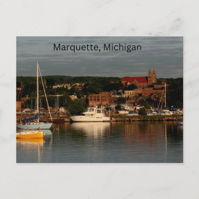 Marquette, Michigan-vykort Vykort (Framsida)