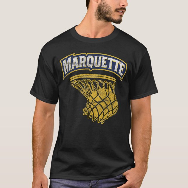 Marquette Universiteten Golden Eagles Basketball T Shirt (Framsida)