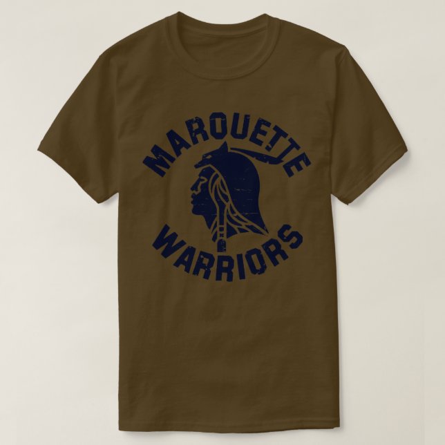 Marquette Warriors Navy Baby Bodykostym T Shirt (Design framsida)