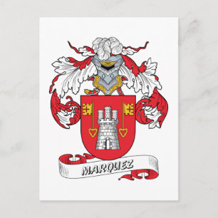 Marquez Family Crest Vykort