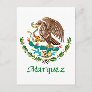 Marquez Mexican National Seal Vykort