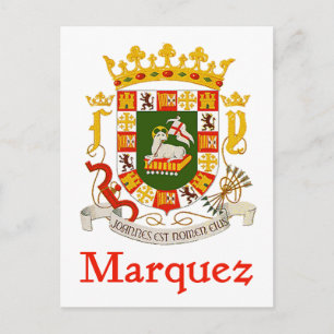 Marquez Shield of Puerto Rico Vykort