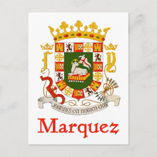 Marquez Shield of Puerto Rico Vykort