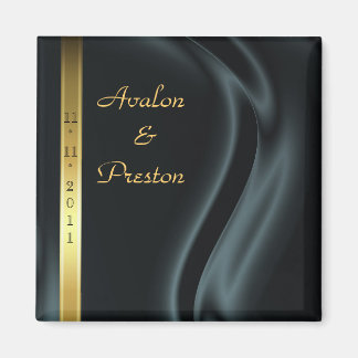 Marquis Black Silke Guld Spara datum magneter