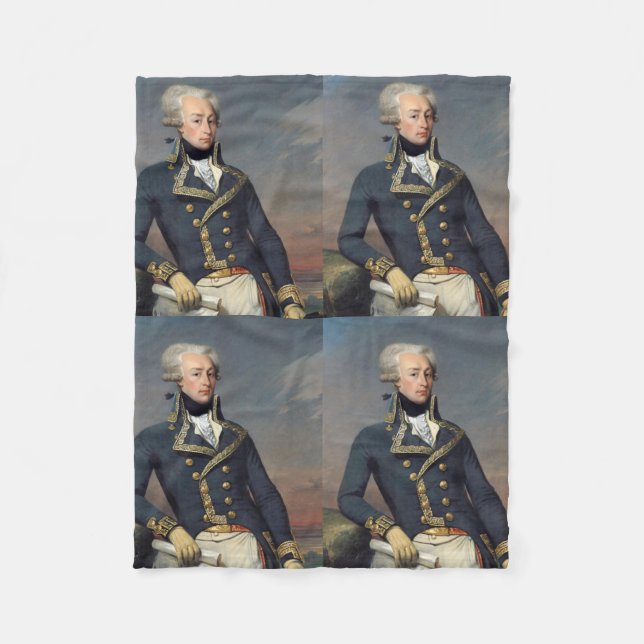 Marquis de Lafayette Blanket Fleecefilt (Framsidan)