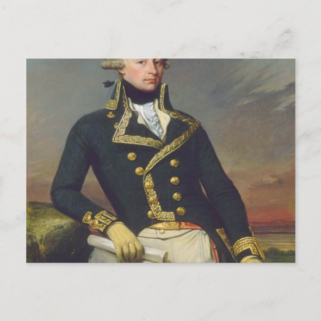 Marquis De Lafayette Portrait Vykort (Framsida)
