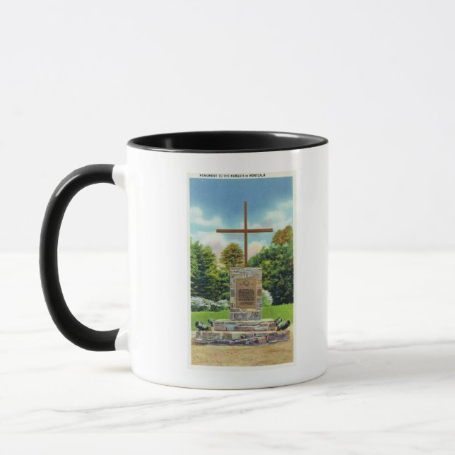 Marquis de Montcalm Monument Scene Mugg (Vänster)