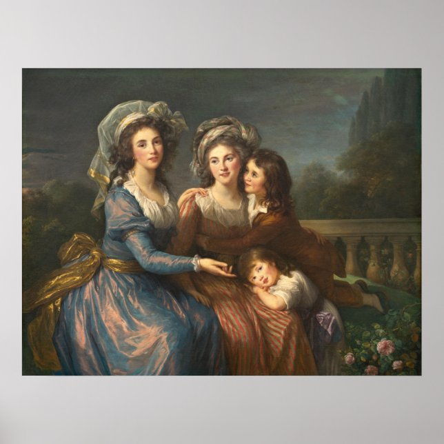 Marquise de Pezay - Élisabeth-Louise Brun Fine Art Poster (Framsidan)