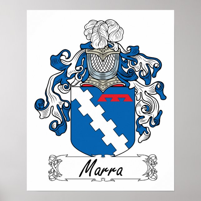 Marra Family Crest Poster (Framsidan)