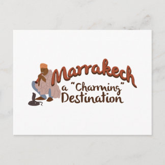 Marrakech charmig destination vykort