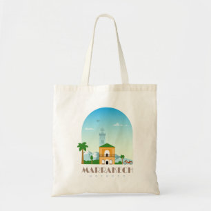 Marrakech city morocco Skyline Tygkasse