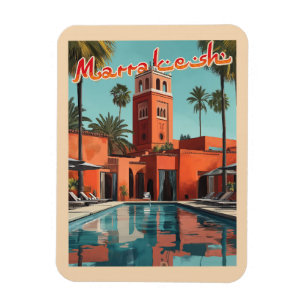 Marrakech Daydröm - Mid Century Travel Magnet